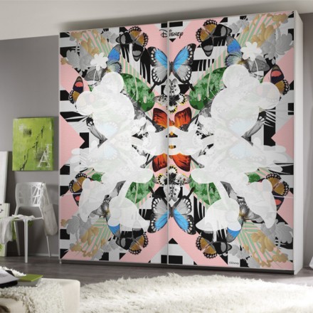 Minnies colourful pattern Αυτοκόλλητο Ντουλάπας