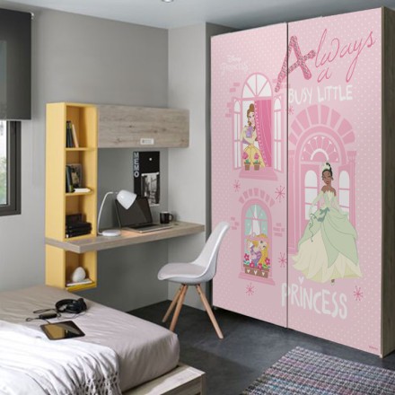 Always busy little princess Αυτοκόλλητο Ντουλάπας