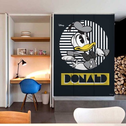 Ο γκρί Donald, Mickey Mouse Αυτοκόλλητο Ντουλάπας
