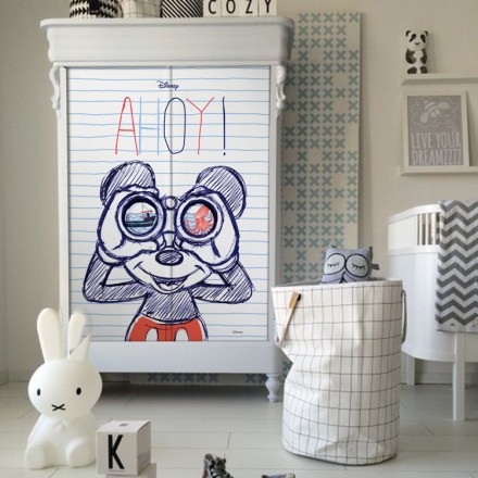 AHOY, Mickey Mouse Αυτοκόλλητο Ντουλάπας