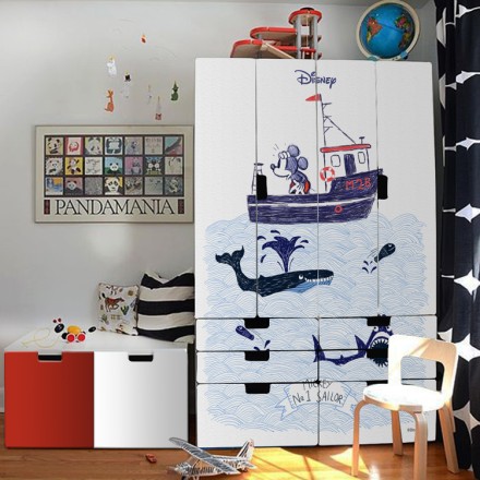 Mickey Mouse sailor Αυτοκόλλητο Ντουλάπας