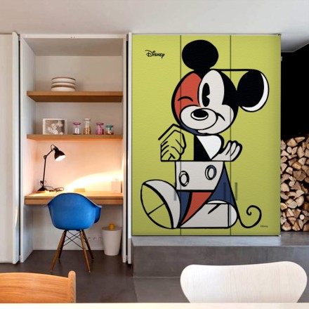 Ο Mickey Mouse! Αυτοκόλλητο Ντουλάπας