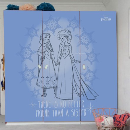 There is no better friend than your sister, Frozen Αυτοκόλλητο Ντουλάπας