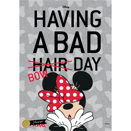 Having a bad bow day, Minnie Mouse