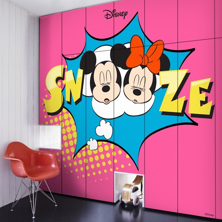 Αυτοκόλλητο Ντουλάπας Snooze, Mickey Mouse