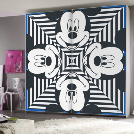 Happy Mickey Mouse Αυτοκόλλητο Ντουλάπας