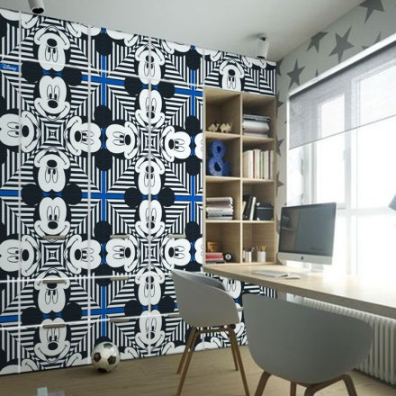 Pattern, Mickey Mouse Αυτοκόλλητο Ντουλάπας