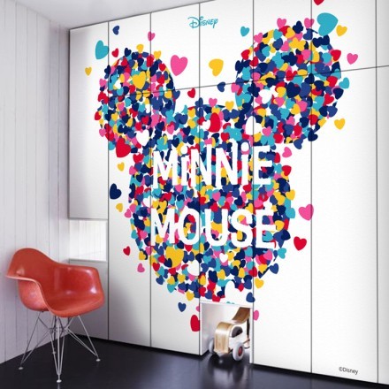 Minnie Mouse! Αυτοκόλλητο Ντουλάπας