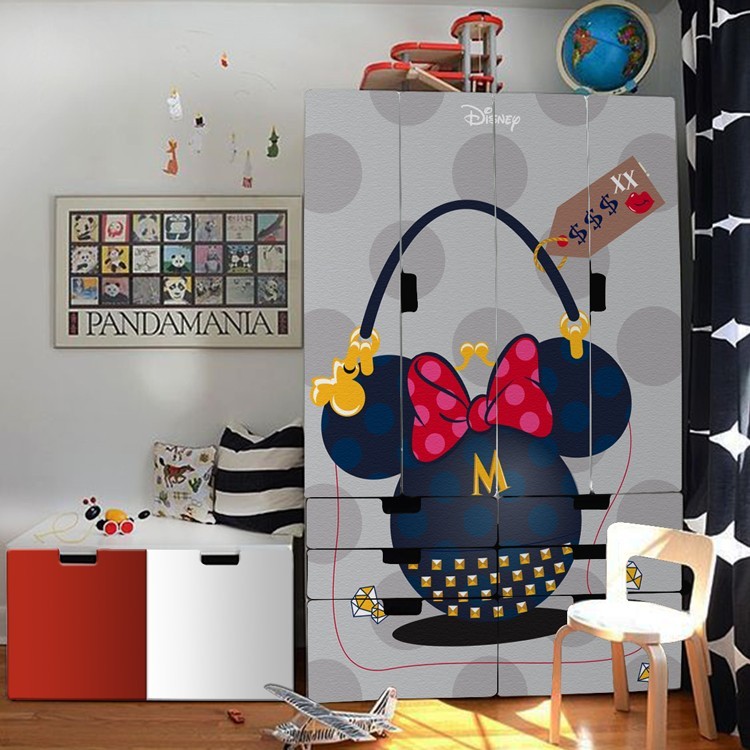 Αυτοκόλλητο Ντουλάπας Η τσάντα της Minnie Mouse