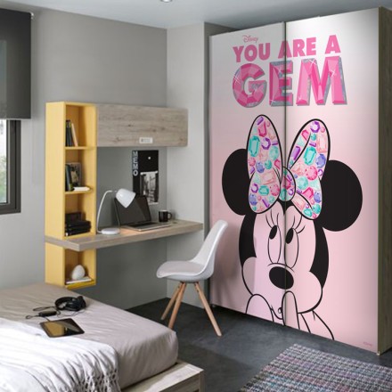 Είσαι ένα διαμάντι, Minnie Mouse Αυτοκόλλητο Ντουλάπας