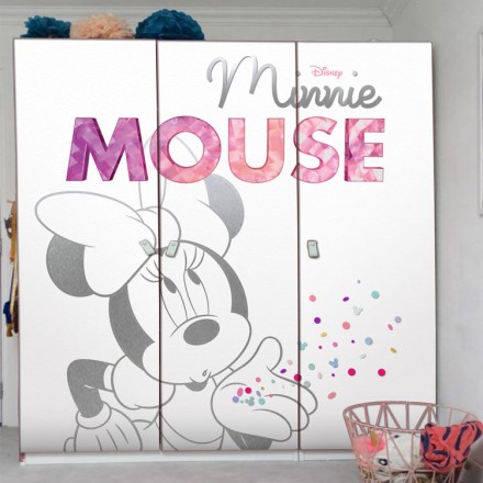 Η Minnie στέλνει φιλιά, Mickey Mouse Αυτοκόλλητο Ντουλάπας