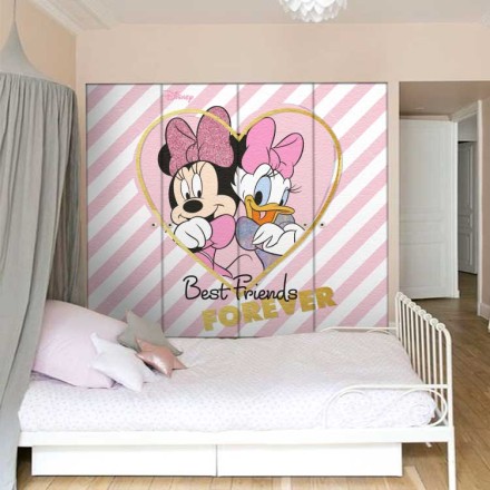 Οι καλύτερες φίλες, Minnie and Daisy Αυτοκόλλητο Ντουλάπας