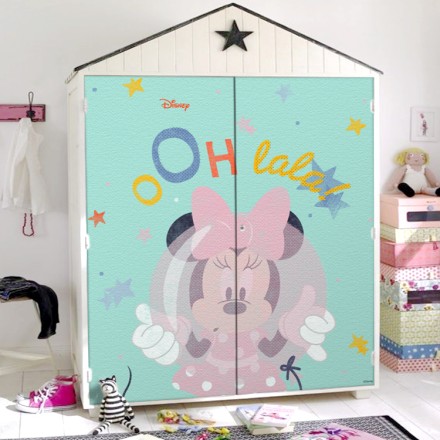 OoOoH LaLa, Minnie Mouse Αυτοκόλλητο Ντουλάπας
