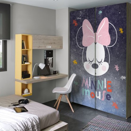 Minnie Mouse , night Αυτοκόλλητο Ντουλάπας