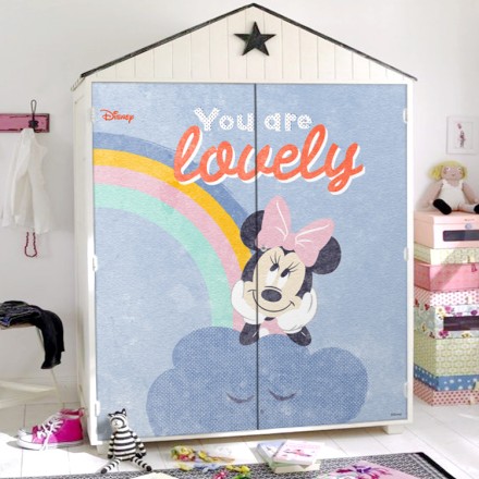 You are lovely, Minnie Mouse Αυτοκόλλητο Ντουλάπας