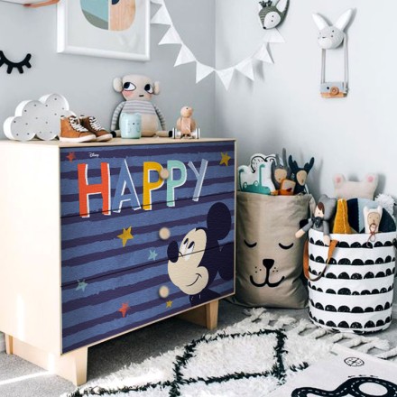 Happy Mickey Mouse! Αυτοκόλλητο Ντουλάπας