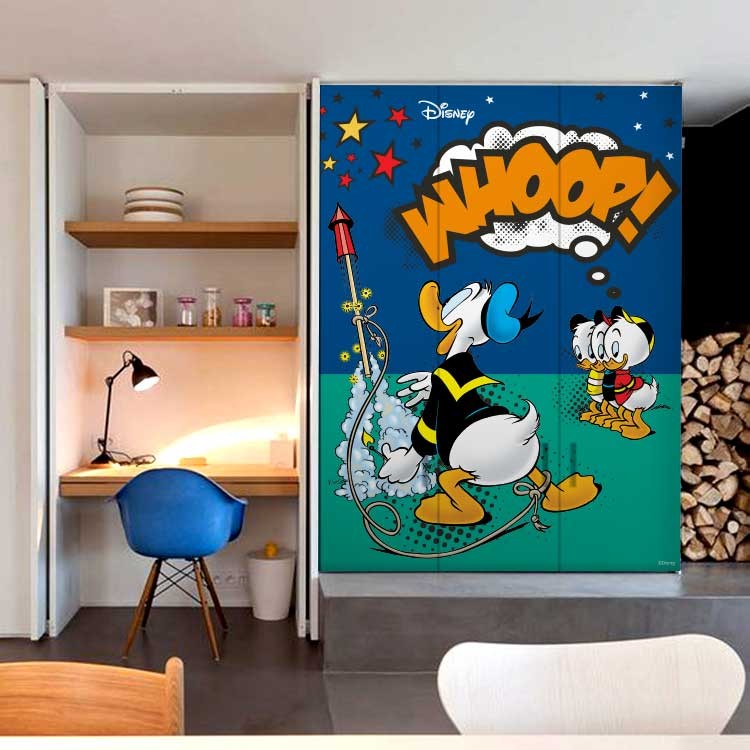 Αυτοκόλλητο Ντουλάπας WHOOP! Donald Duck