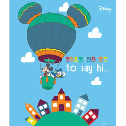 Soaring to say hi! Mickey