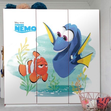 Dory and Nemo Αυτοκόλλητο Ντουλάπας