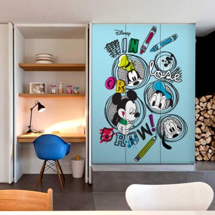 Win, Loose or Draw, Mickey Mouse! Αυτοκόλλητο Ντουλάπας