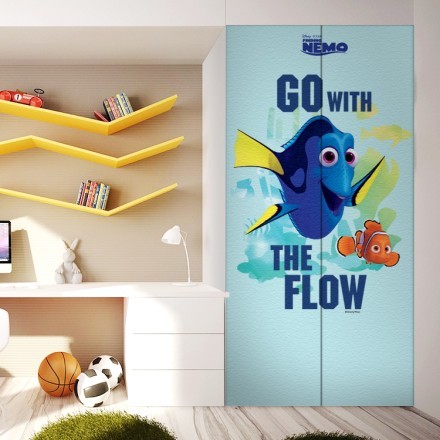 Go with the flow, Finding Dory! Αυτοκόλλητο Ντουλάπας