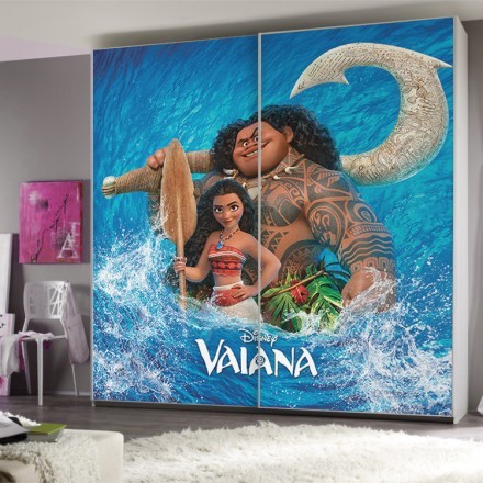 Η Vaiana και ο Maui Αυτοκόλλητο Ντουλάπας