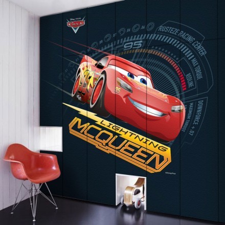 Lightning McQueen! Αυτοκόλλητο Ντουλάπας