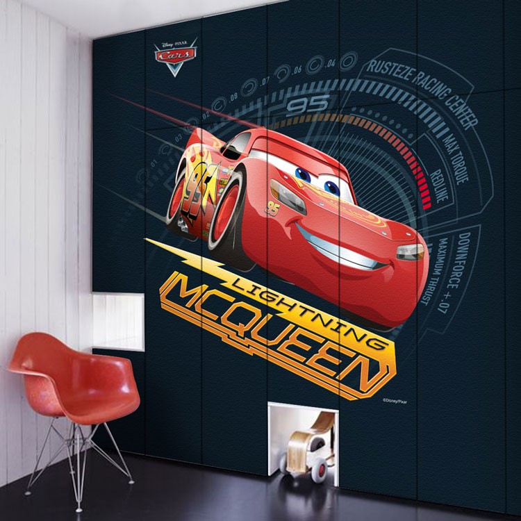 Αυτοκόλλητο Ντουλάπας Lightning McQueen!