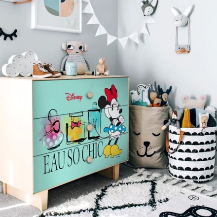 Eau so chic,Minnie Mouse Αυτοκόλλητο Ντουλάπας
