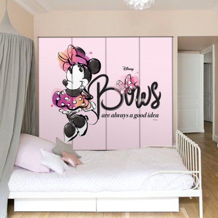 Bows, Minnie Mouse Αυτοκόλλητο Ντουλάπας