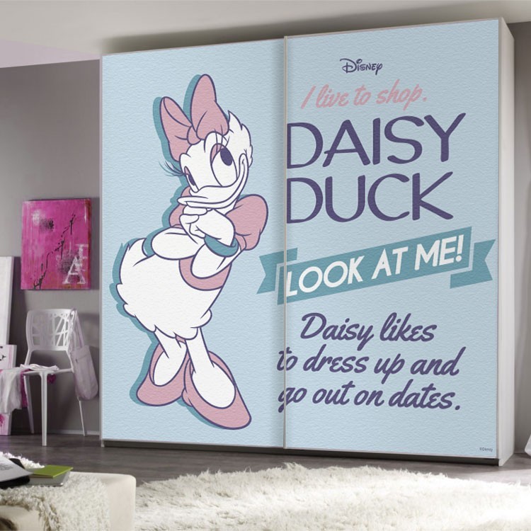 Αυτοκόλλητο Ντουλάπας Daisy Duck, Look at me
