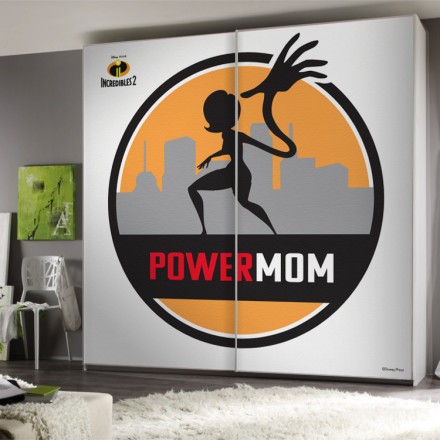 Power Mom, The Incredibles!! Αυτοκόλλητο Ντουλάπας