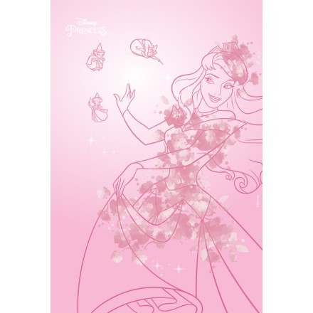 Η Πριγκίπισσα Αυγή σε ροζ φόντο
