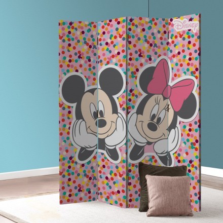 Ο Mickey και η Minnie σε πολύχρωμο φόντο!