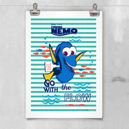 Πήγαινε με την ροή και με την Dory! Πόστερ