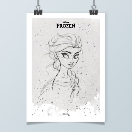 Η Έλσα σχεδιασμένη με χιόνι, Frozen! Πόστερ