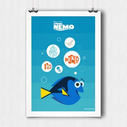 Η μικρή Dory στον βυθό Πόστερ