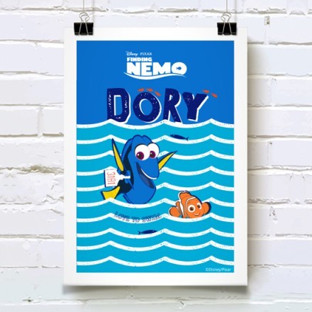 Αγαπώ το κολύμπι με τον Nemo και την Dory! Πόστερ