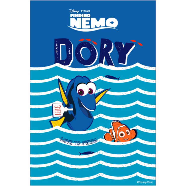 Πόστερ Αγαπώ το κολύμπι με τον Nemo και την Dory!