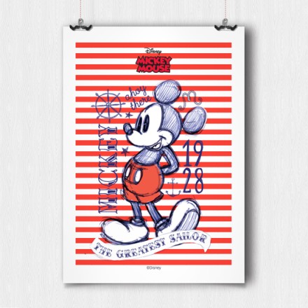 Mickey Mouse ο καλύτερος ναυτικός! Πόστερ