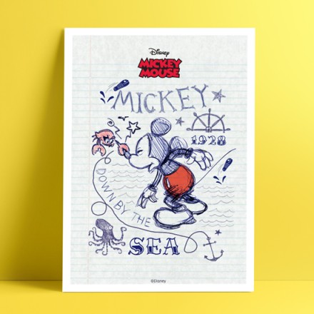 Down by the sea, Mickey Mouse Πόστερ