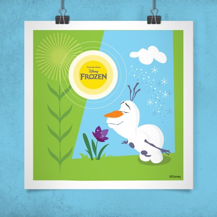 Ο Όλαφ στην εξοχή, Frozen! Πόστερ