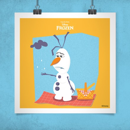 Ο Λυπημένος Όλαφ, Frozen! Πόστερ