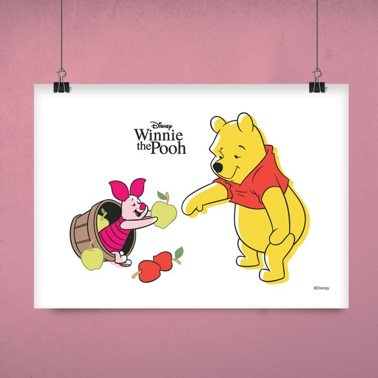 Πόστερ Ο Winnie και το χαριτωμένο Γουρουνάκι!