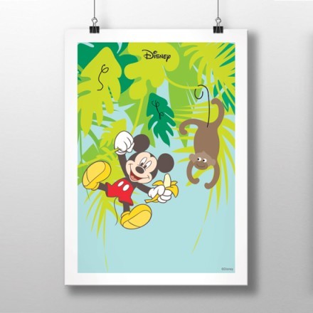O Mickey Mouse μαζί με μια μαιμού!
