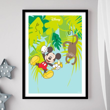 O Mickey Mouse μαζί με μια μαιμού!