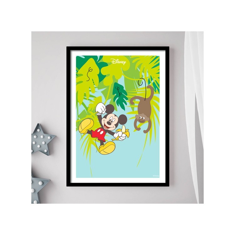 Πόστερ O Mickey Mouse μαζί με μια μαιμού!