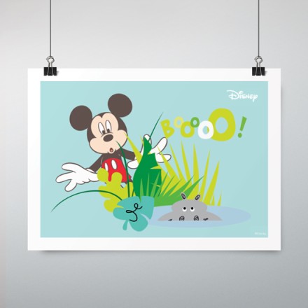 O Mickey Mouse τρομάζει μέσα στη ζούγκλα! Booo! Πόστερ