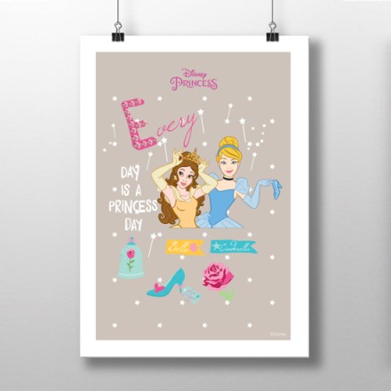 Κάθε μέρα είναι μια πριγκιπική μέρα με την Cinderella & Belle! Πόστερ