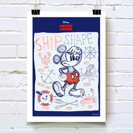 Ο Mickey στο καράβι! Πόστερ